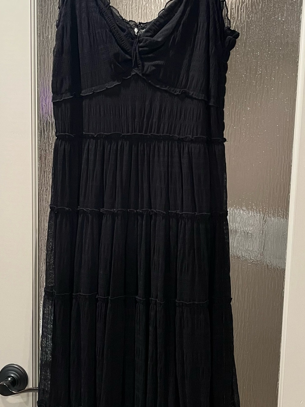 Max Studio whimsical Black Tiered Maxi Dress - Classic Women's Dress